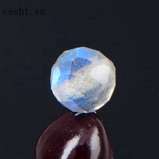 Natural gray moon round beads hand-cut making DIY jewelry