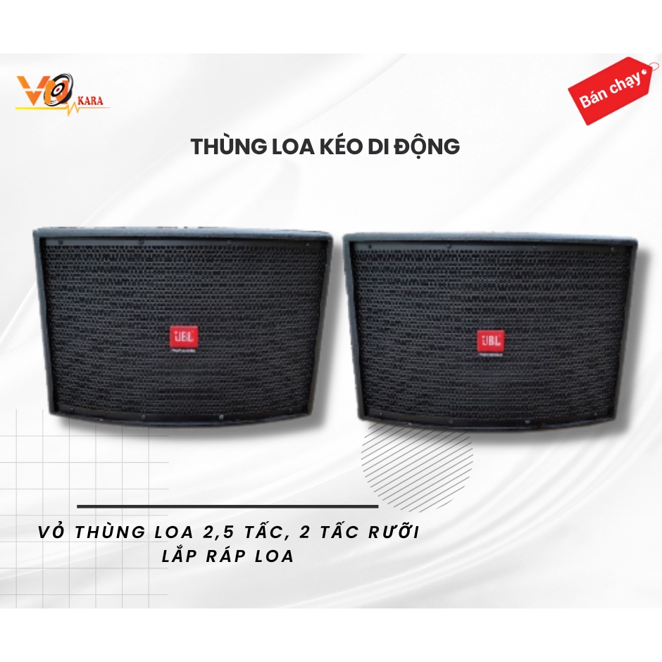 Vỏ thùng loa 2,5 tấc, 2 tấc rưỡi lắp ráp loa, thay thế loa, kích thước 35x35x58cm, 3 đường tiếng - 1 cái