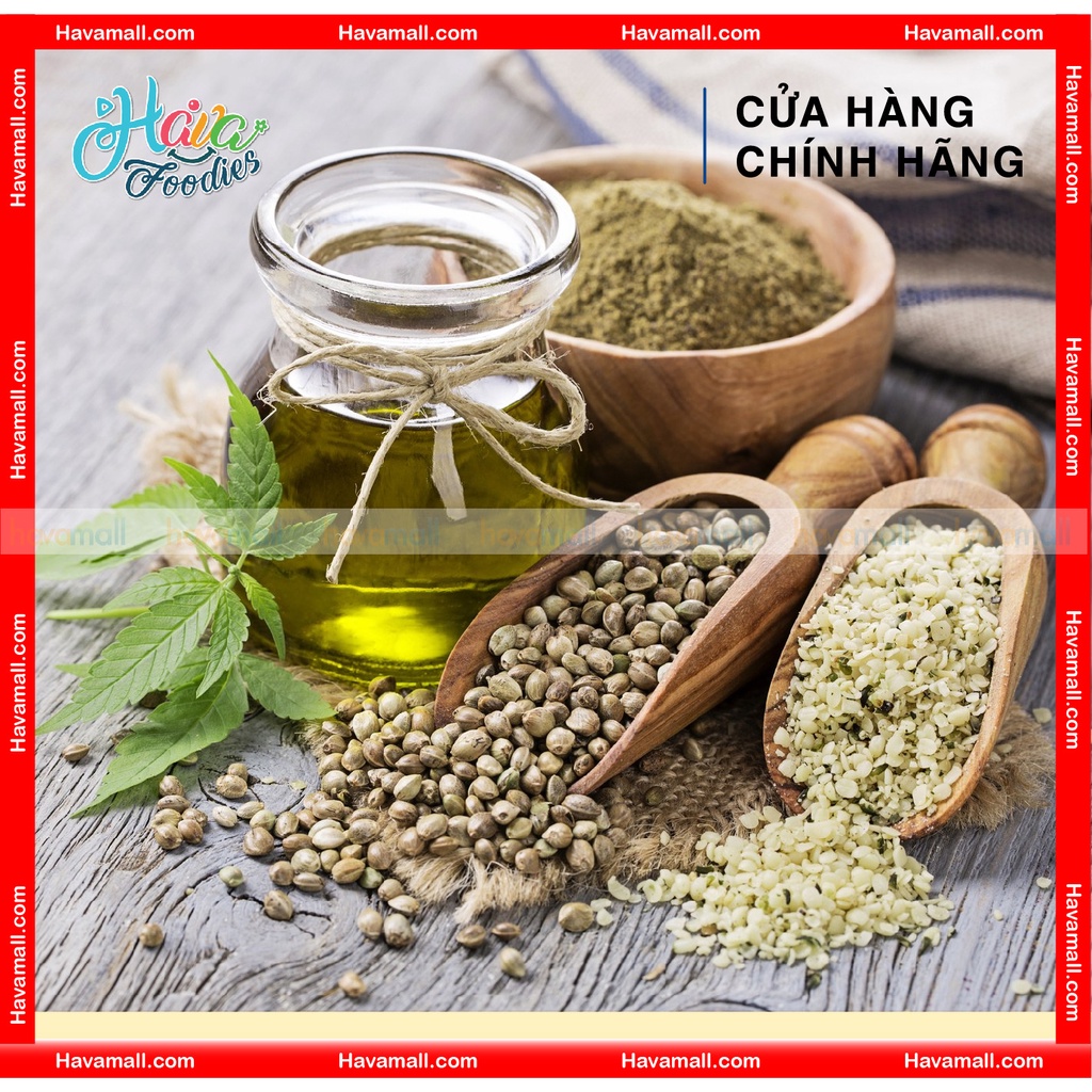 CHƯA TÁCH VỎ - Hạt Gai Dầu Havafood Hộp Nhựa 120gr