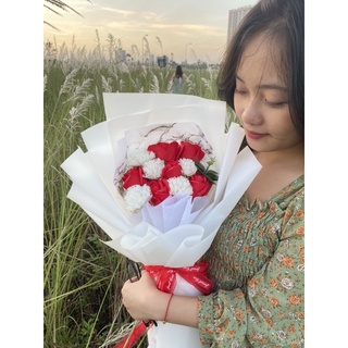 Bó hoa sáp mix hoa phăng cao cấp