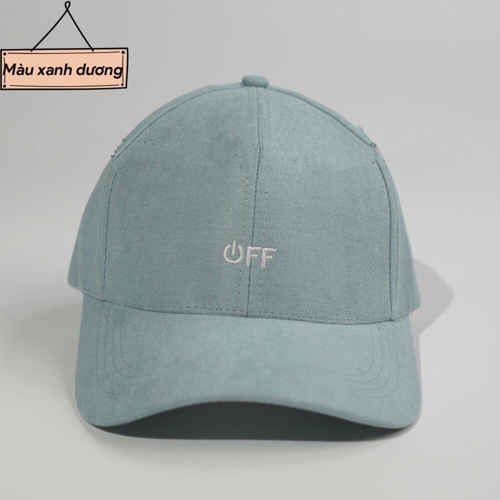 Mũ lưỡi trai  Nón kết thêu hình chữ chất nỉ nhung cao cấp form unisex nam nữ