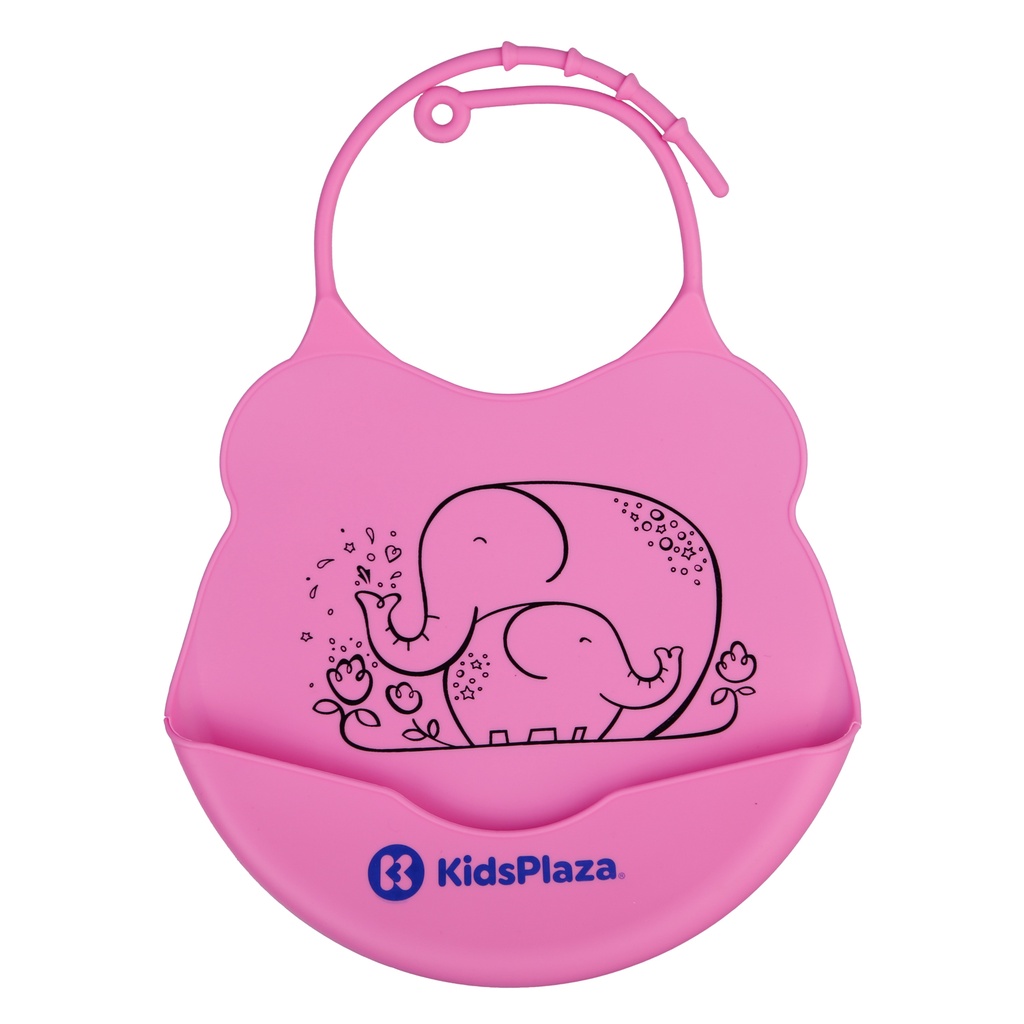 Yếm ăn silicon cho bé Kids Plaza BIB006 (nhiều mẫu)