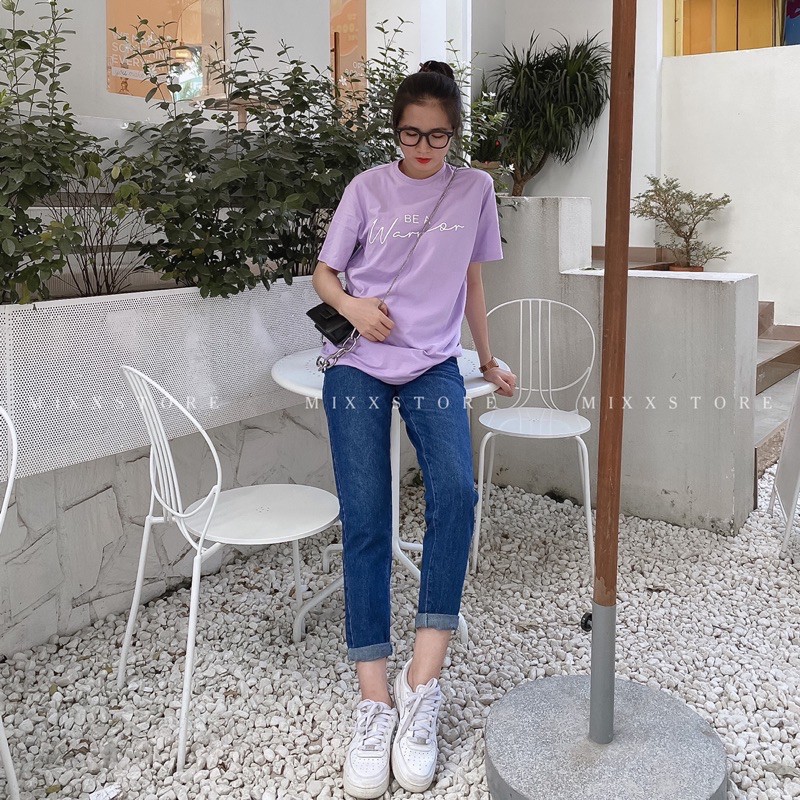 Quần Jean Nữ Baggy Lưng Cao Trơn Màu Xanh Jean Cơ Bản chất dày dặn phong cách sành điệu