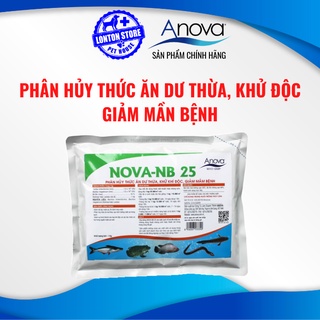 ANOVA Nova NB25 Làm sạch nước ao. phân hủy thức ăn dư thừa khí độc,Gói 1kg - Lonton thumbnail