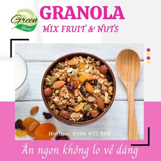 Ngũ Cốc Granola Giảm Cân Vị Vani Quế Không Đường GREEN STORE