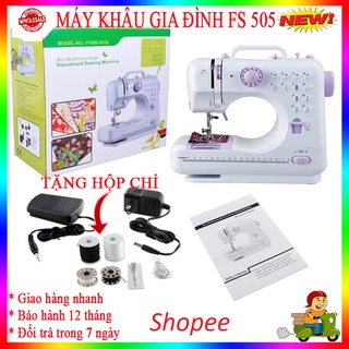 Máy May mini gia đình FHSM 505A 12 Kiểu May - Máy Khâu Đa Năng ⚜️ Bảo Hành 1 Năm ⚜️ Cao Cấp, Siêu bền, Đa dạng đường may