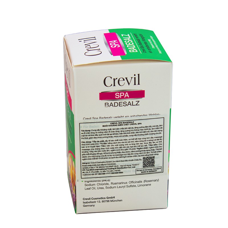 Muối khoáng tắm biển chết CREVIL SPA BADESALZ 600g | BigBuy360 - bigbuy360.vn