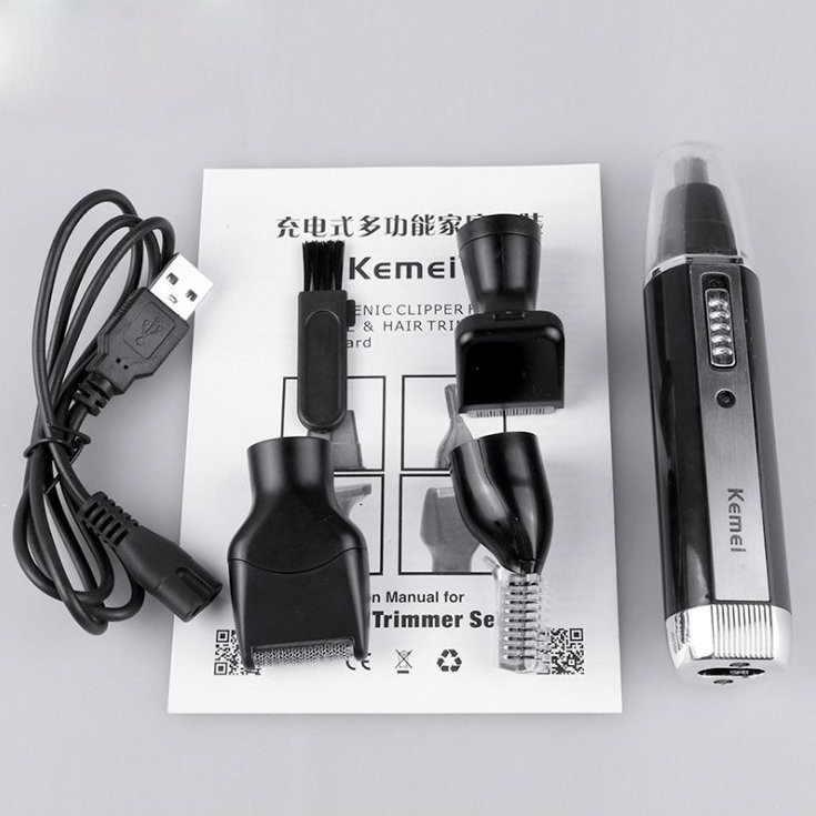 Kemei 6630 4in1 Cắt Tóc - Cạo Râu - Cắt Lông Mũi - BX0053