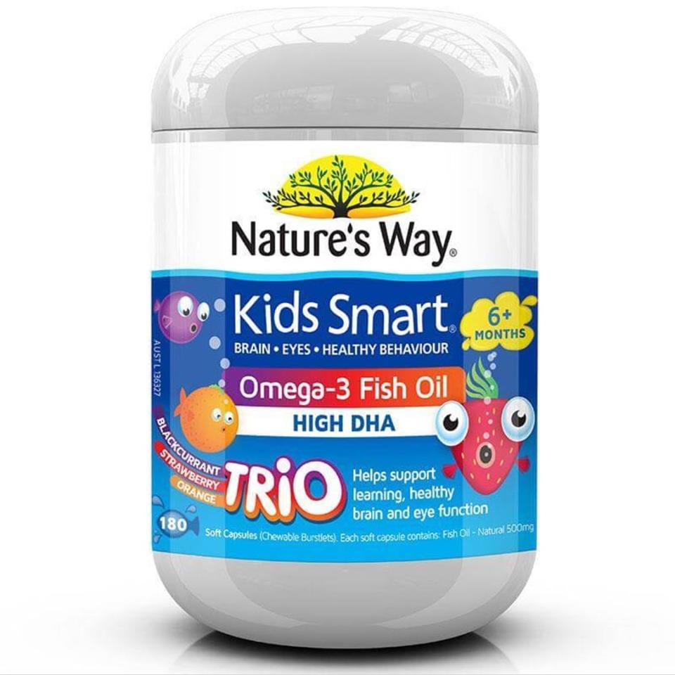 [Hàng chuẩn Úc] Kẹo dẻo bổ sung dầu cá cho bé Nature's way kids smart vita gummies omega-3 DHA fish oil của Úc