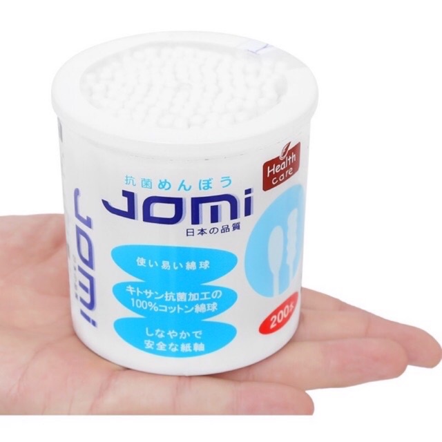 Tăm Bông Jomi Lọ 200 Que Người Lớn ( Nhập Khẩu Nhật Bản )