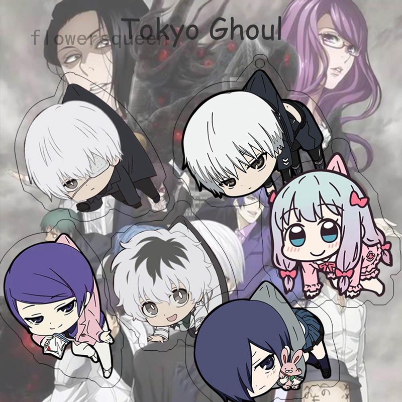 flowersqueen Dây móc khóa hình nhân vật Anime Kaneki kirishima touka xinh xắn