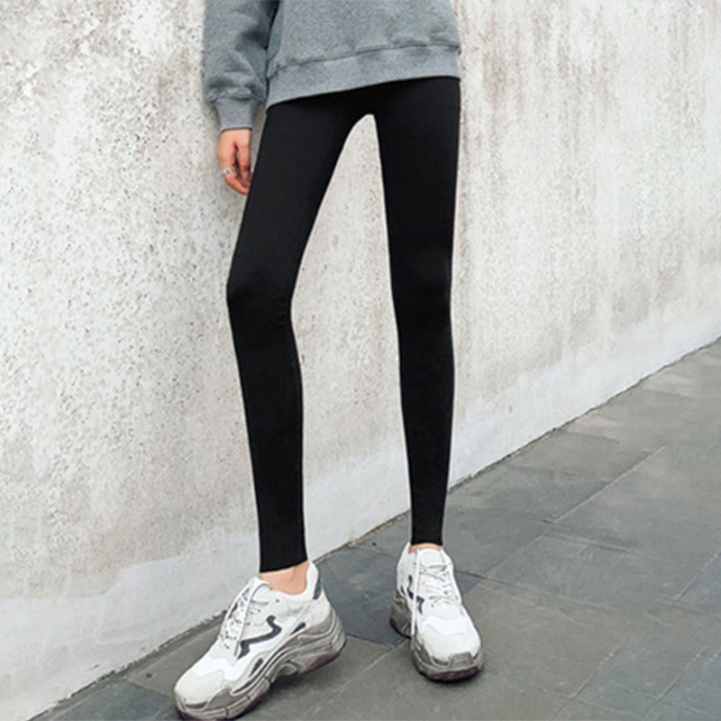 Quần Legging Thể Thao Lưng Cao Giả Da Cá Mập Co Giãn Ôm Dáng Quyến Rũ Cho Nữ