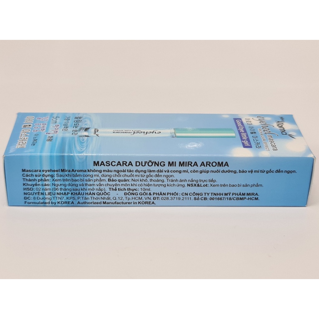 Mascara Dưỡng Dài Mi Không Màu Mira Aroma 10ml Hàn Quốc