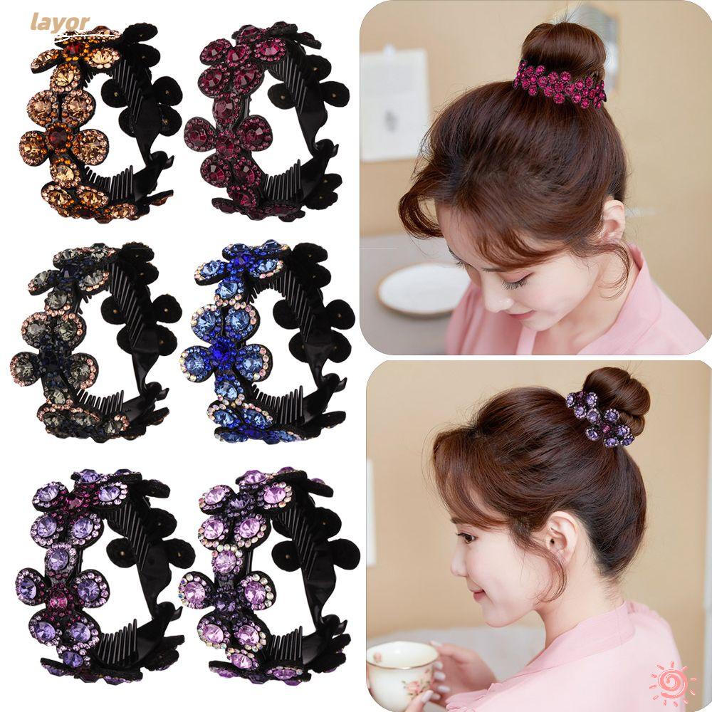 Móng Vuốt Tóc LAY|Kẹp Tóc Đính Đá Lấp Lánh Thời Trang Cho Nữ
