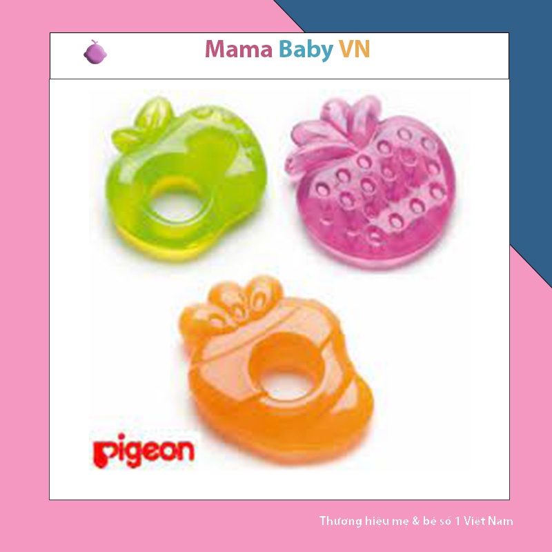 Ngậm nướu lạnh Pigeon táo / dâu / nho cho bé từ 4 tháng tuổi Mama Baby VN