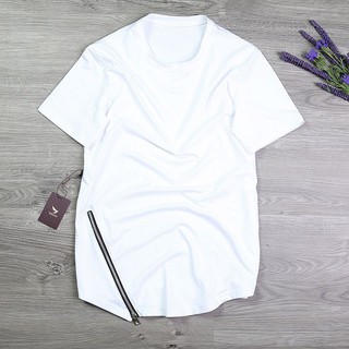 Áo longtee zipper chéo ngắn tay