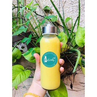 Combo 5 chai thủy tinh đựng sữa hạt 300ml