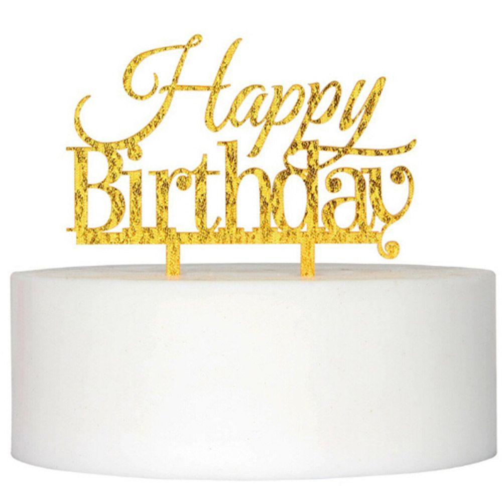AUGUSTINA Topper Trang Trí Bánh Kem Hình Chữ Happy Birthday