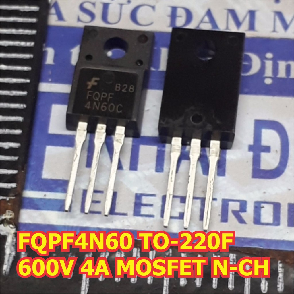 5 con FQPF4N60 4N60 TO-220F 600V 4A MOSFET N-CH kênh N kde1456