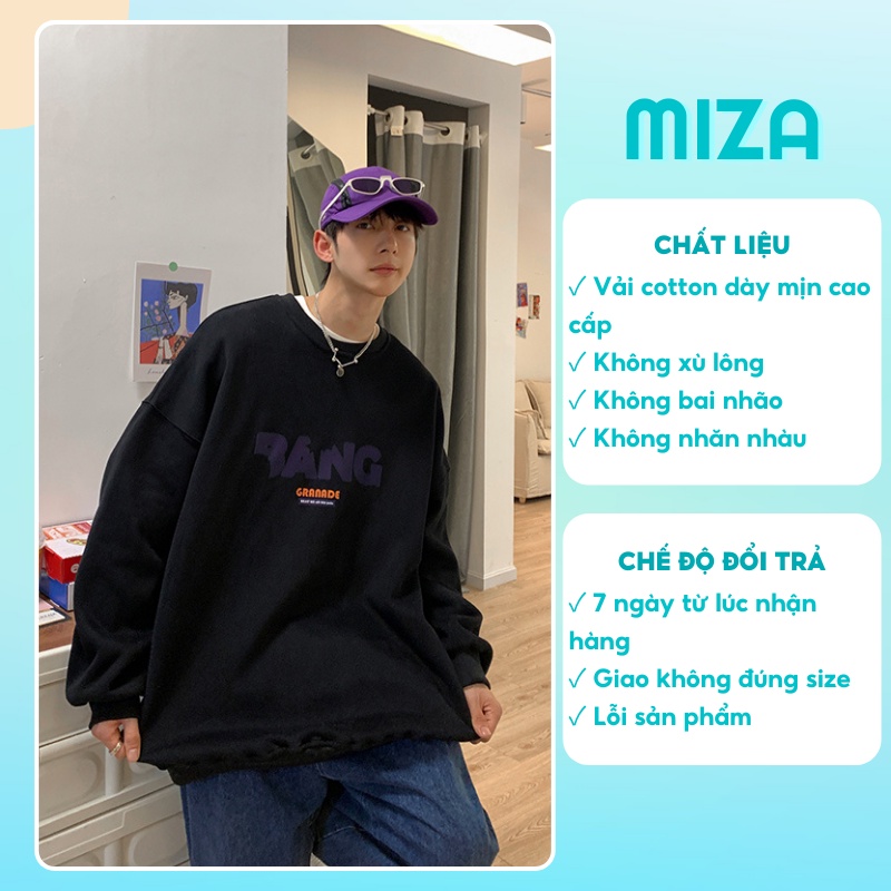 Áo khoác sweater nam nữ unisex form rộng đôi nỉ ngoại local brand đẹp cặp đôi ulzzang hàn quốc oversize dày mịn zip BANG