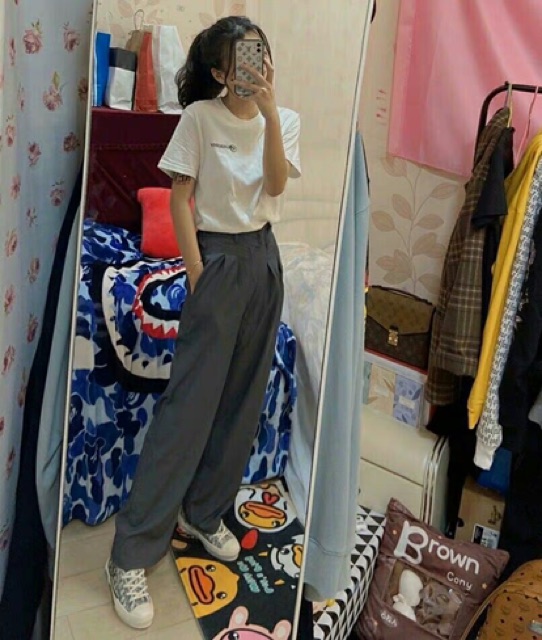 [ Sẵn đen đủ size ] QUẦN ỐNG RỘNG CÓ SIZE BIGSIZE ULZZANG QC / QUẦN ỐNG SUÔNG CULOTTES KÍCH THƯỚC LỚN BÉO