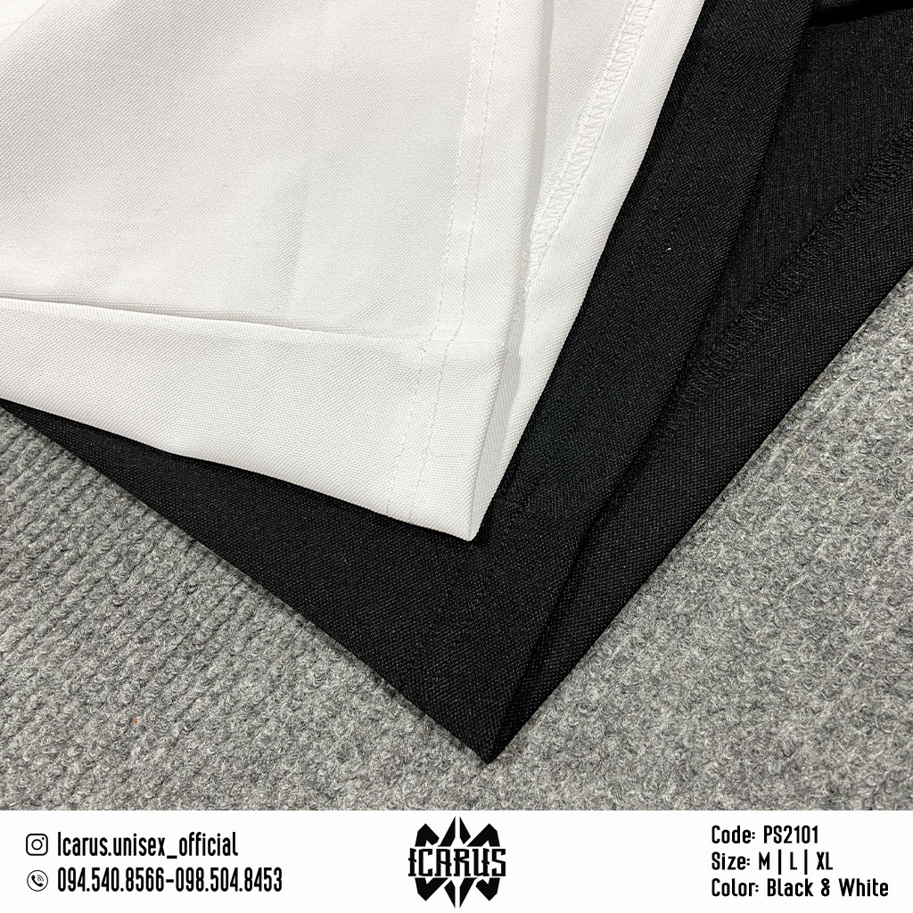 Áo Thun Polo Nam Icarus Unisex Có Cổ Trơn Basic Ảnh Thật | BigBuy360 - bigbuy360.vn