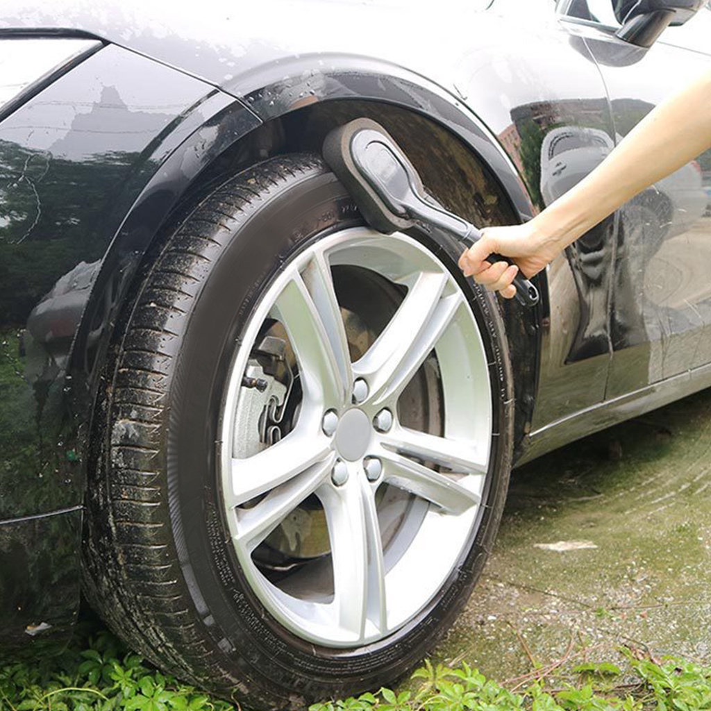 Bàn Chải Vệ Sinh Lốp Xe Hơi Có Tay Cầm Dài Chống Mài Mòn