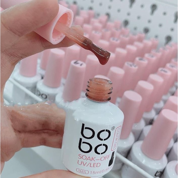 Sơn gel thạch bobo màu Cam tây, 15ml