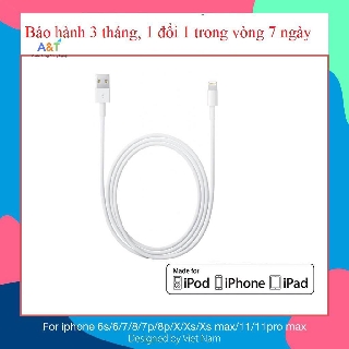 Cáp sạc lightning màu trắng iphone - 5ic