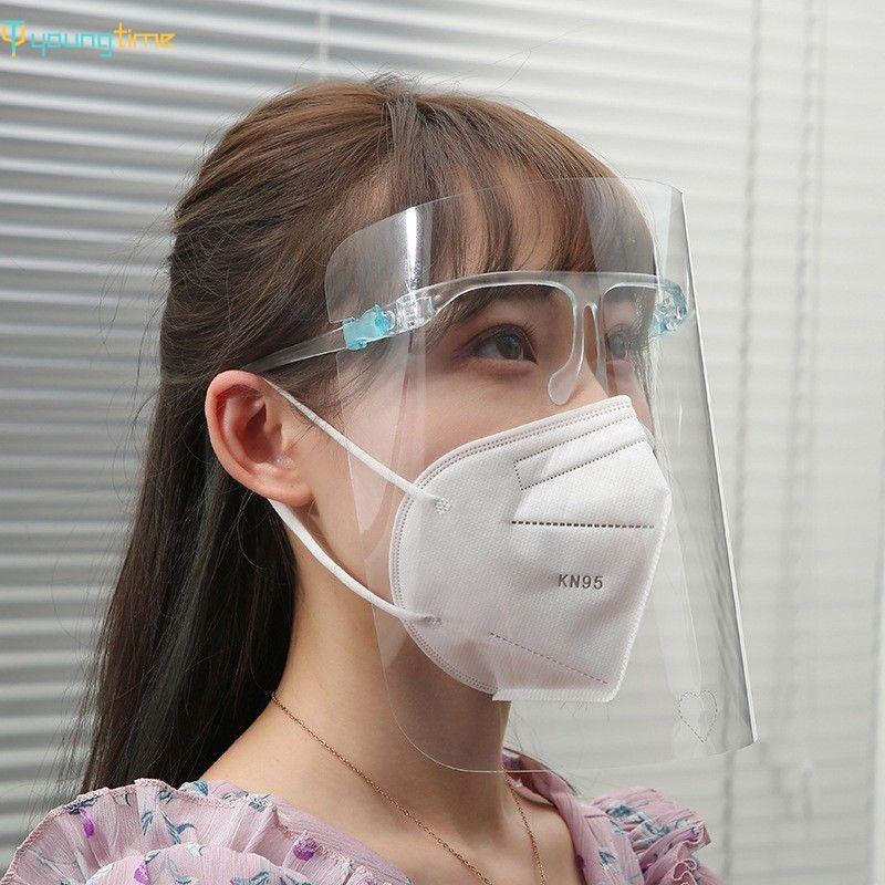 TẤM CHẮN Face shield Mắt kính bảo hộ Y Tế Chống Dịch, Chống Giọt Bắn, Bụi Trong Suốt Nhựa PET, Khẩu Trang Nhựa