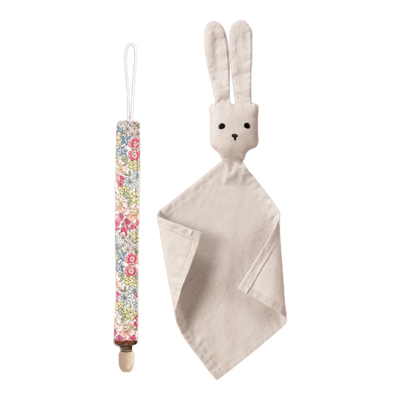 Yếm Ăn Dạng Kẹp Hình Thỏ Dễ Thương Cho Búp Bê