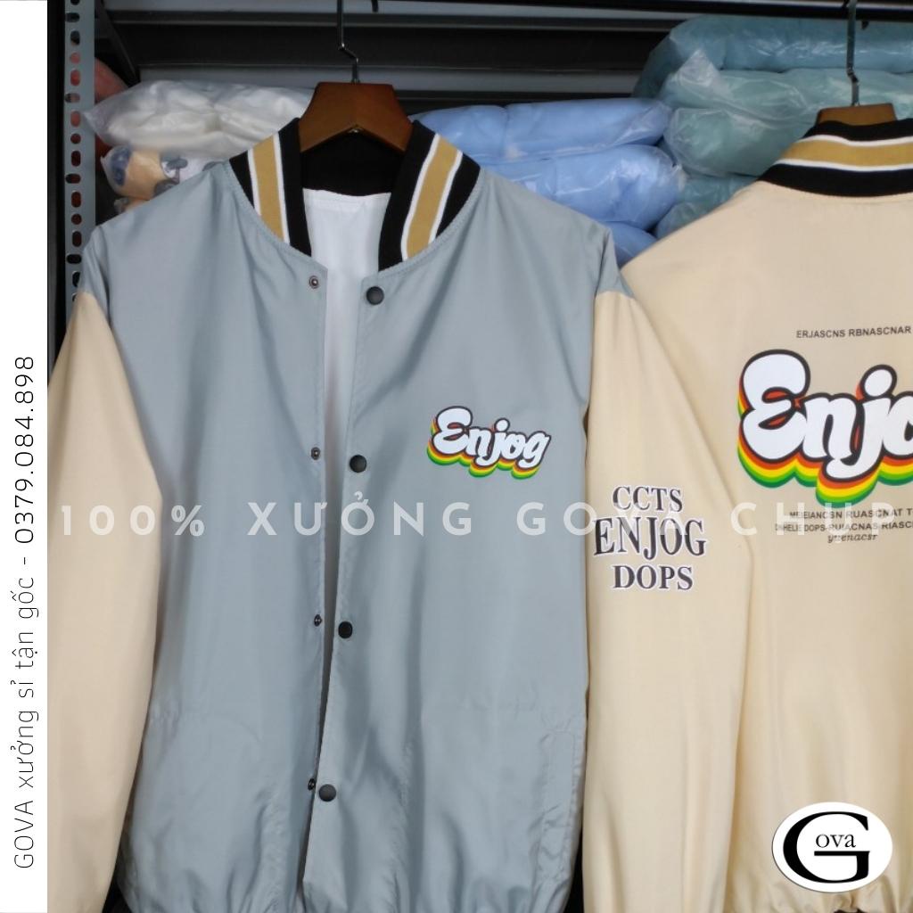 Áo Khoác Bomber ENJOG Dù 2 Lớp Nam Nữ Ullzang GOVA