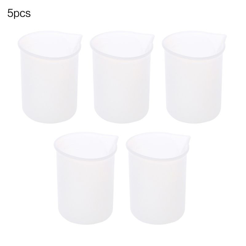 Set 5 Cốc Silicone 100ml Có Thang Đo Lường Tiện Dụng
