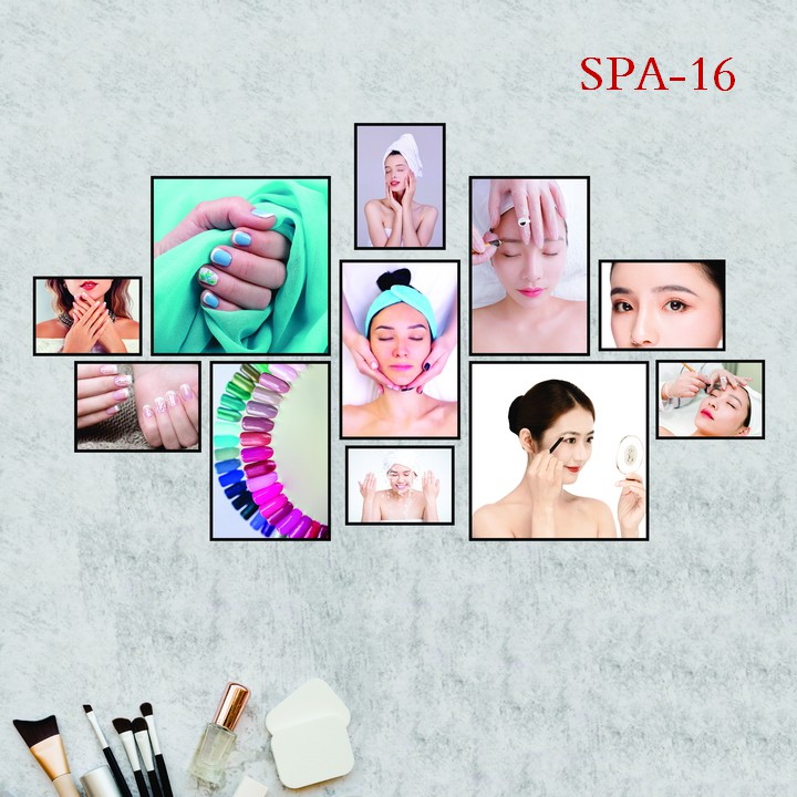 {SALE BÙNG NỔ} Tranh dán tường Spa, thẩm mỹ, massage, nail, salon tóc.