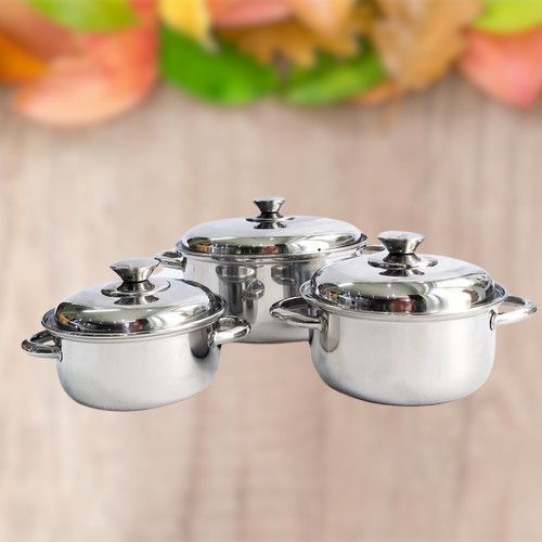 Bộ 3 nồi Inox cao cấp - Điện Việt