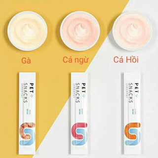 [SẴN] Pet Snack - Súp Thưởng Cho Mèo Vị Cá Hồi/Cá Ngừ/Gà - Súp Thưởng cho chó mèo -Soup thưởng túi màu loại xịn