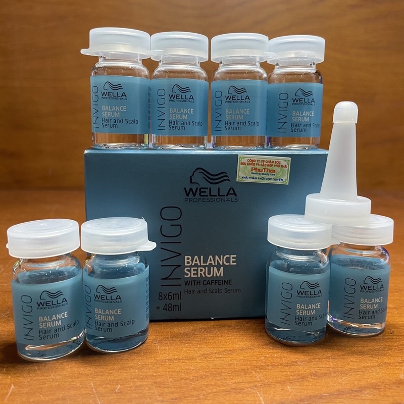 Tinh chất chống rụng tóc Wella INVIGO Balance Serum Hair and Scalp Serum 8x6ml