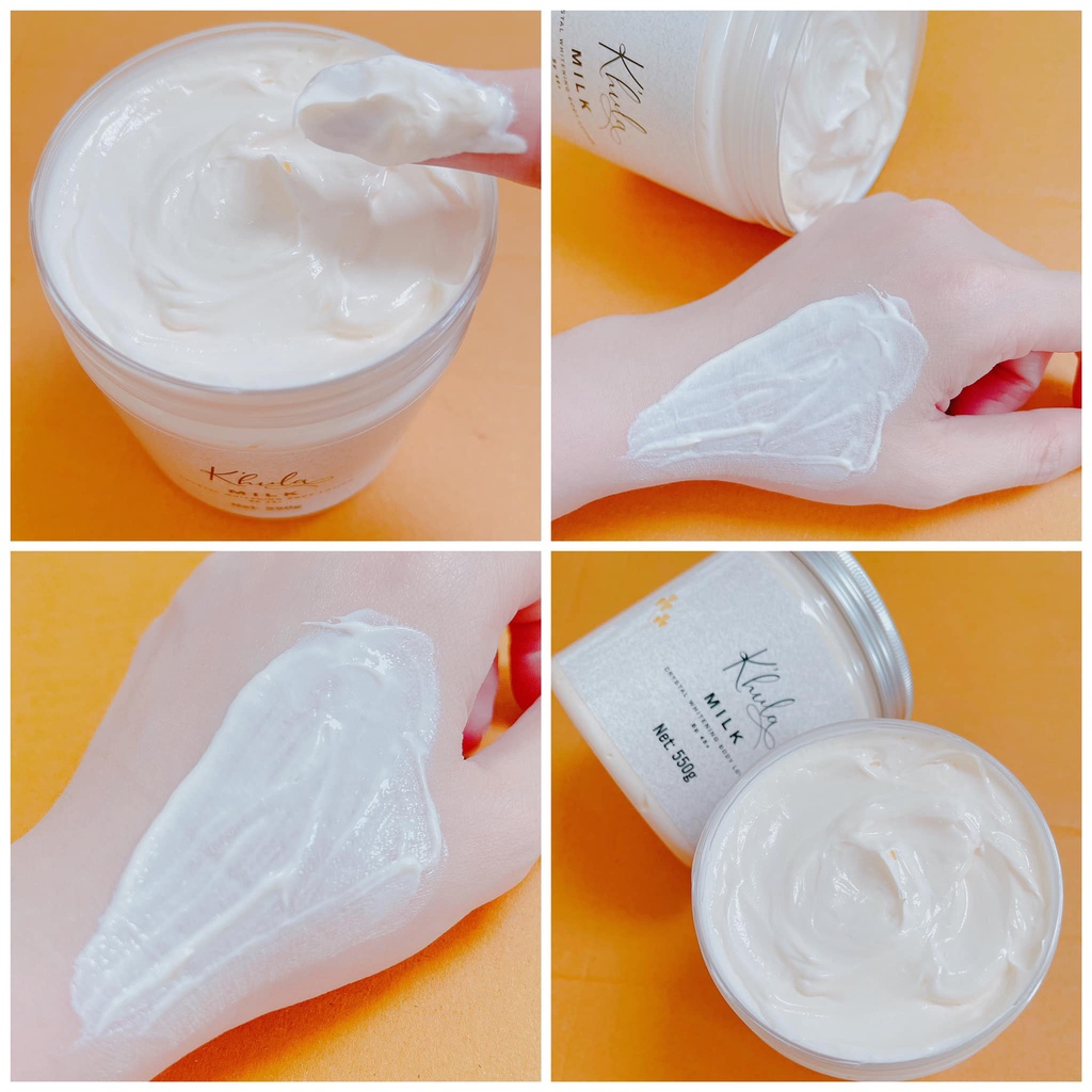 [HỘP 550GR] Kem body siêu trắng Body Milk dòng kem body cao cấp dưỡng trắng da toàn thân