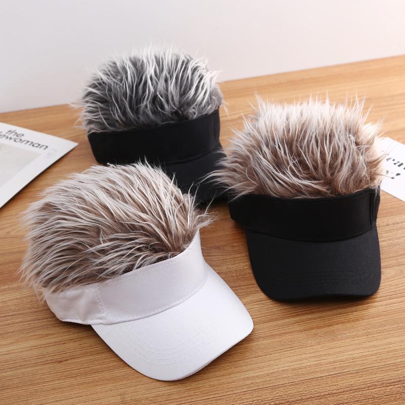 Mũ Lưỡi Trai Phối Tóc Giả Thời Trang Unisex
