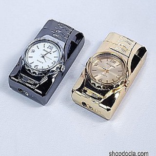 [GIÁ SẬP SÀN] BẬT LỬA ZIPPO MẠ VÀNG KIÊM ĐỒNG HỒ (5071, LM) [SỈ]