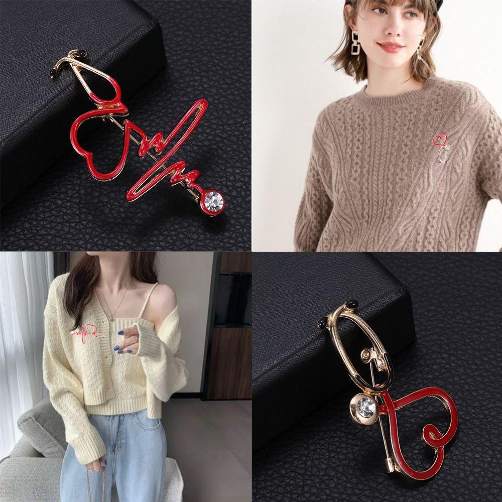 SUMU Ghim Cài Áo Hình Ống Nghe Gọi Tráng Men Độc Đáo Cá Tính