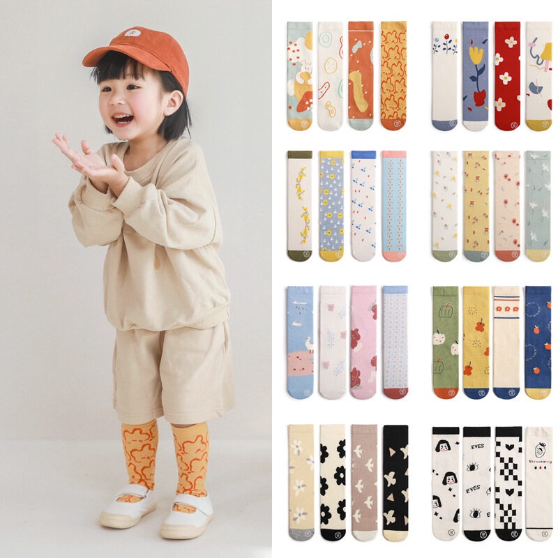 Tất Đầu Gối Hoạ Tiết Hoạt Hình Cho Bé