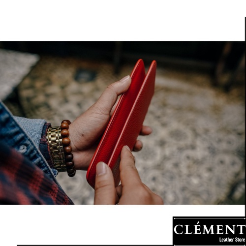 Ví điện thoại da cao cấp, bóp ví nam da bò thật Clément – CM017 – BH 12 tháng - Fullbox