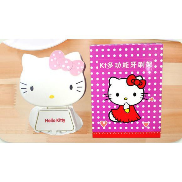 Kệ hello kitty đựng bàn chải đánh răng trong nhà tắm Kệ hello kitty dán tường