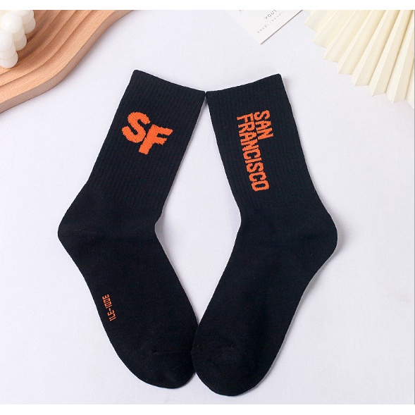 Tất Vớ NY, LA  cổ cao Nam Nữ Unisex phong cách thể thao, đường phố, năng động.