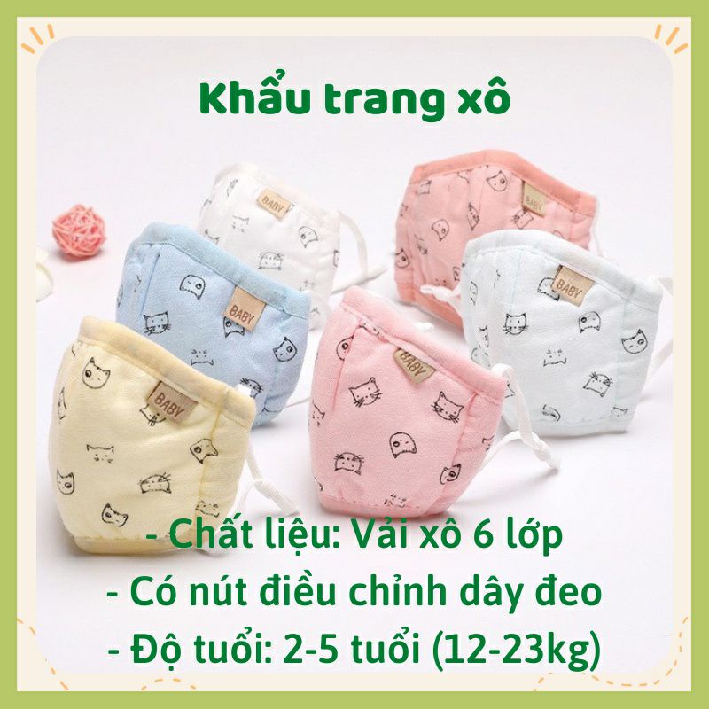 [Mẹ Lạc] Các loại yếm và khẩu trang cho bé siêu xinh, bảo vệ an toàn