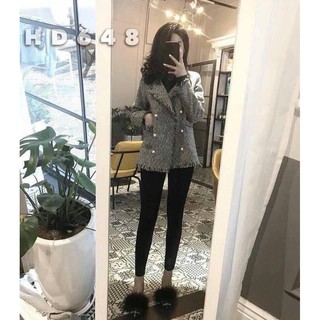 ÁO KHOÁC DẠ NỮ TWEET MẶC THU ĐÔNG