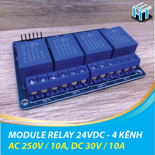 MODULE RELAY 24V 4 KÊNH CÁCH LY QUANG OPTO