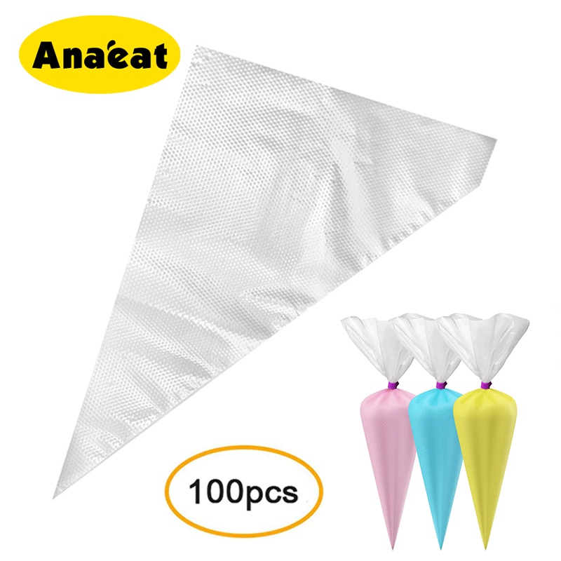 Gói 100 túi bắt kem ANAEAT bằng nylon trong sử dụng một lần 