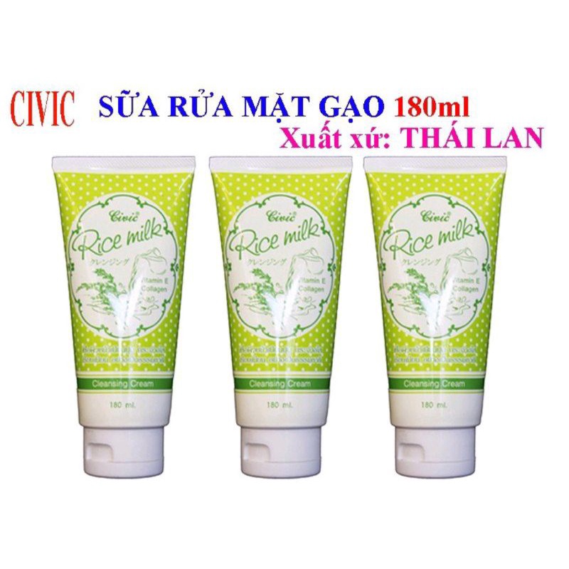 [Nội Địa Thái] Sữa rửa mặt cám gạo RiceMilk 180ml chỉ bán loại 1